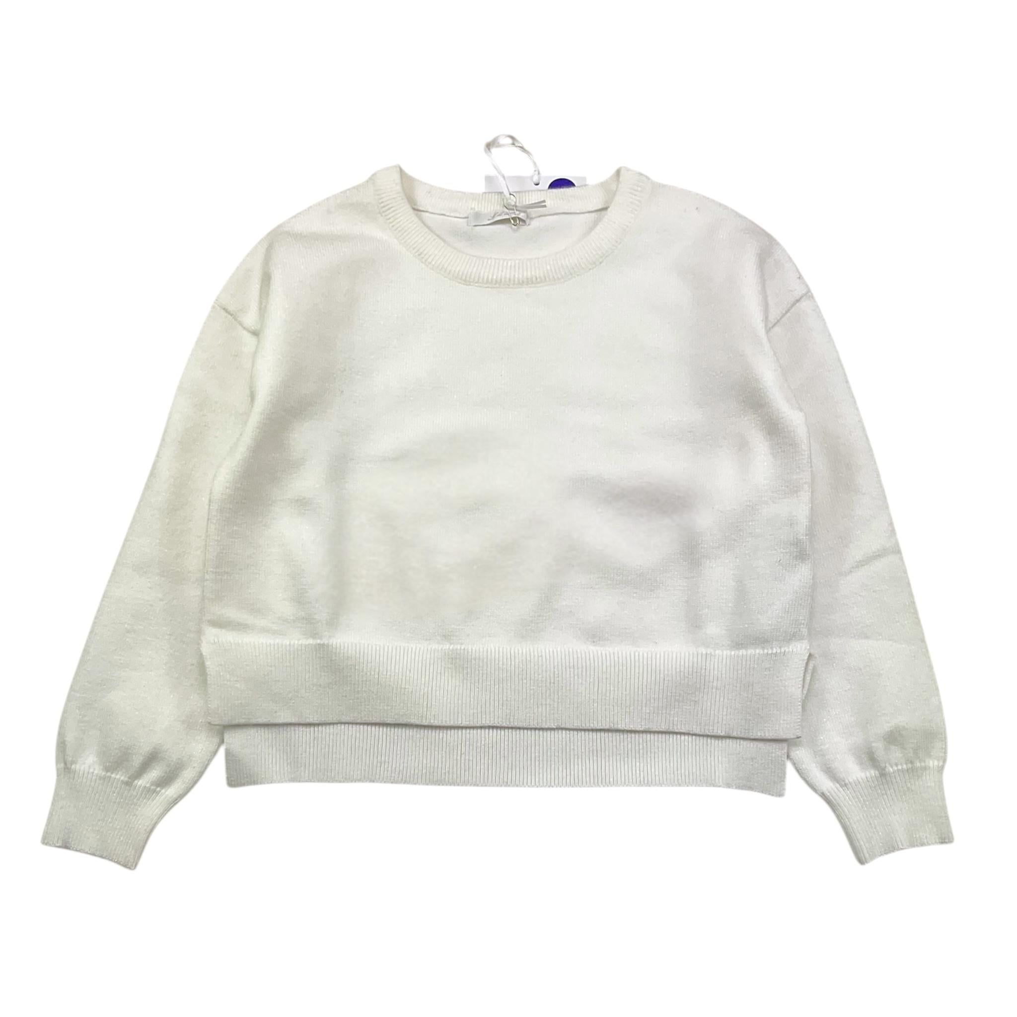 LU LU BY MISS GRANT maglia girocollo tinta unita Bianco per Bambina LL0743 BIANCO LU LU BY MISS GRANT 