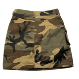 J'Aime' Green Military Pattern Skirt For Girls