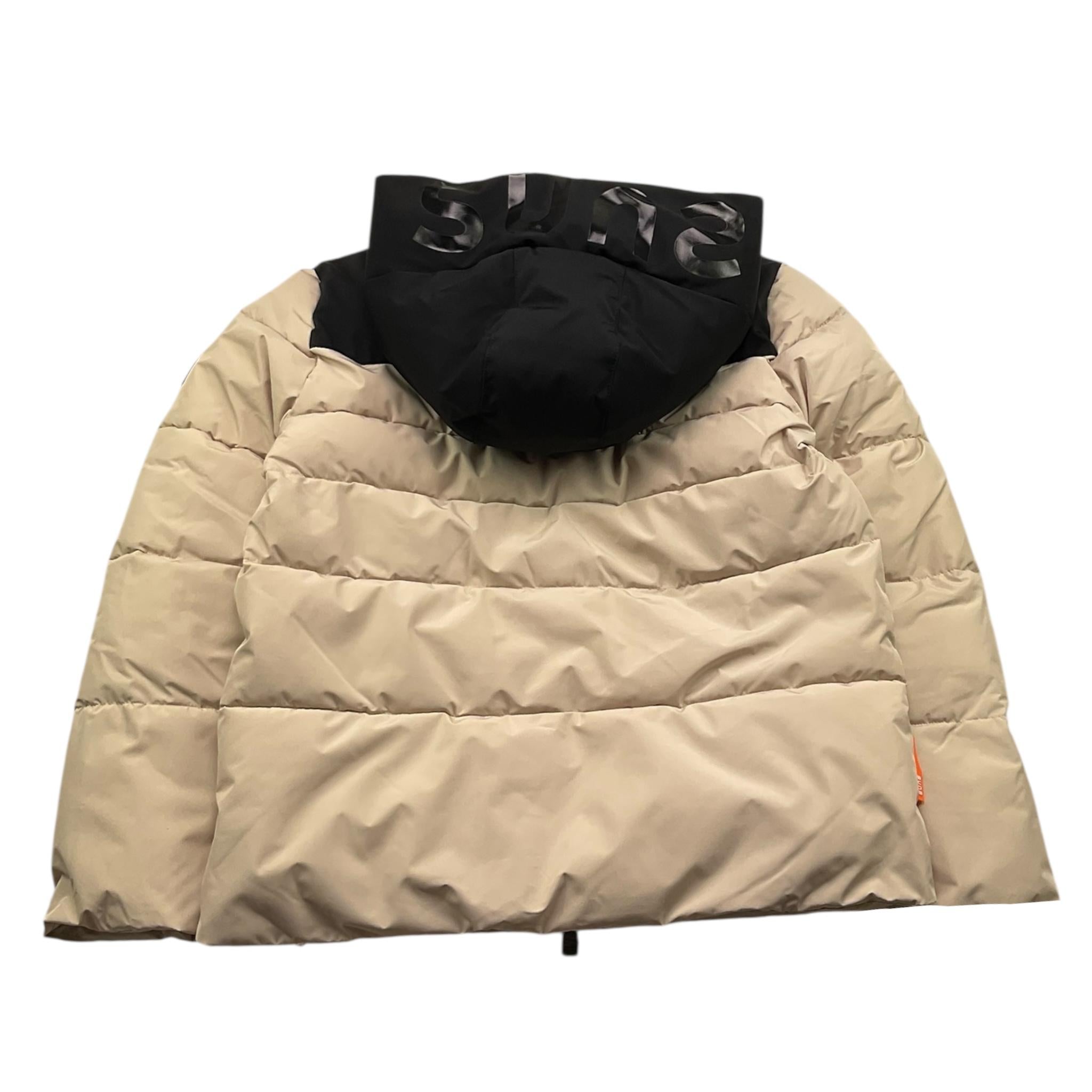 SUNS  giubbino bicolore con zip e cappuccio Nero/beige per Bambino GBS5305UX NERO/BEIGE SUNS 