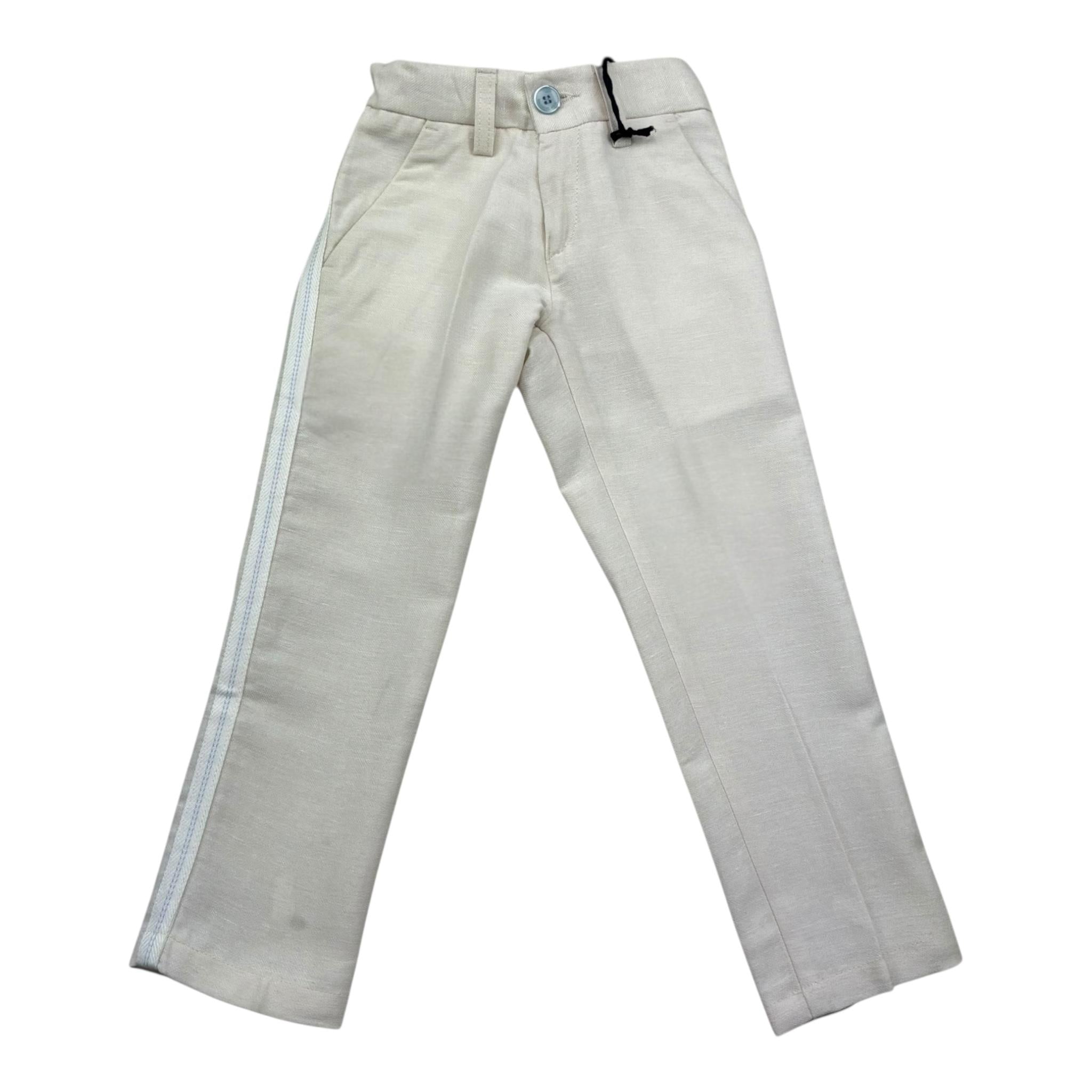 Emanuel Pris Pantalone Tinta Unita con Girovita Regolabile  per Neonata EPT6243B BEIGE EMANUEL PRIS 