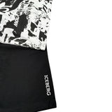 Iceberg Completo 2 Pezzi T-Shirt-Bermuda Bianco/Nero per Bambino CMBICE5101JX BIANCO/NERO ICEBERG 