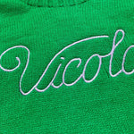 VICOLO maglia girocollo tinta unita con stampa Verde per Bambina 3141W00160X VERDE VICOLO 