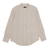 Fay Camicia Tinta Unita con Fantasia A Righe per Bambino FU5P00 BEIGE FAY 