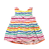 Agatha Ruiz White Fantasy Print Sleeveless Dress For Baby Girl