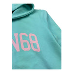 Sun68 Felpa Chiusa con Cappuccio Tinta Unita con Logo per Bambina F34332 VERDE ACQUA SUN68 