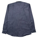 Numbers Blue Denim Long Sleeve Shirt For Boys