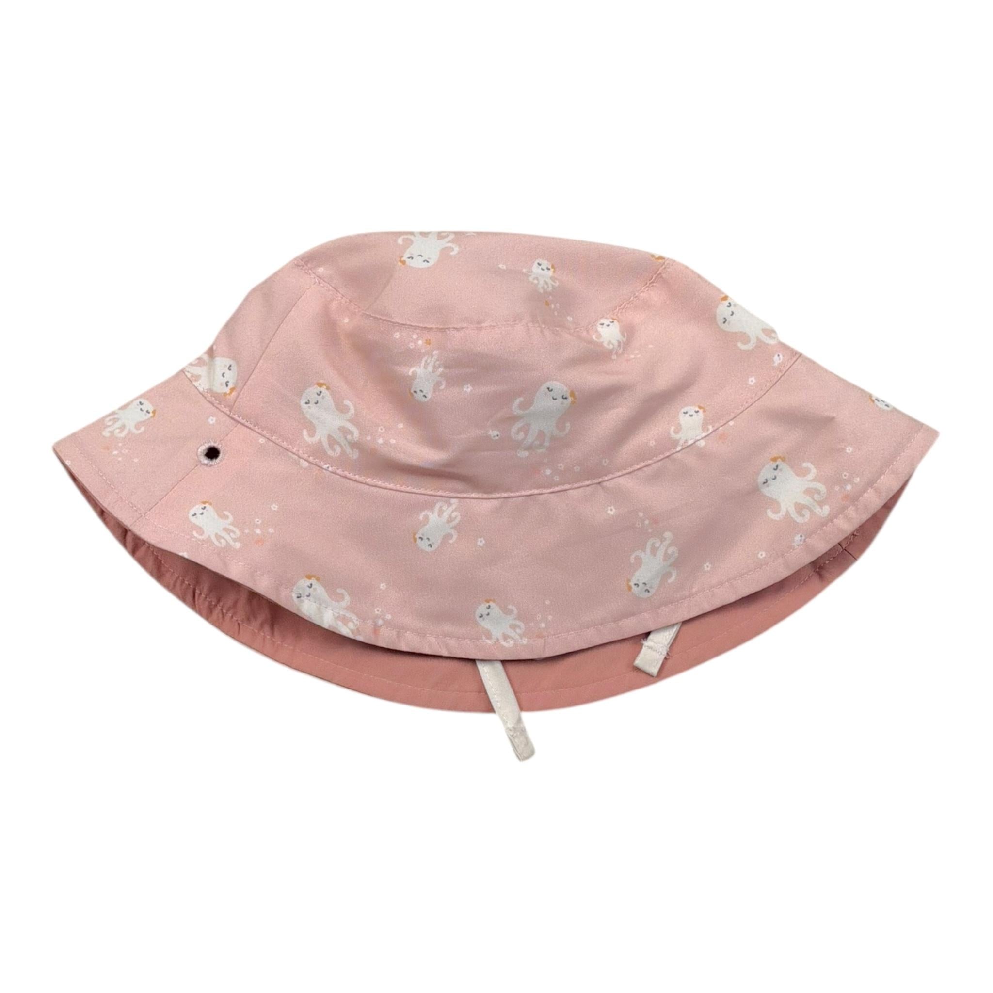 Monnëka Cappello Modello Pescatore Tinta Unita con Fantasia per Neonata 032024 ROSA Monnëka 