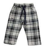 LE BEBE' pantalone tinta unita con fantasia a quadri Grigio per Neonato LBB4398 GRIGIO LE BEBE' 