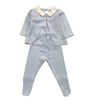 CALAMARO completo 2pz maglia-ghettina tinta unita Azzurro per Neonato 11010 AZZURRO CALAMARO 