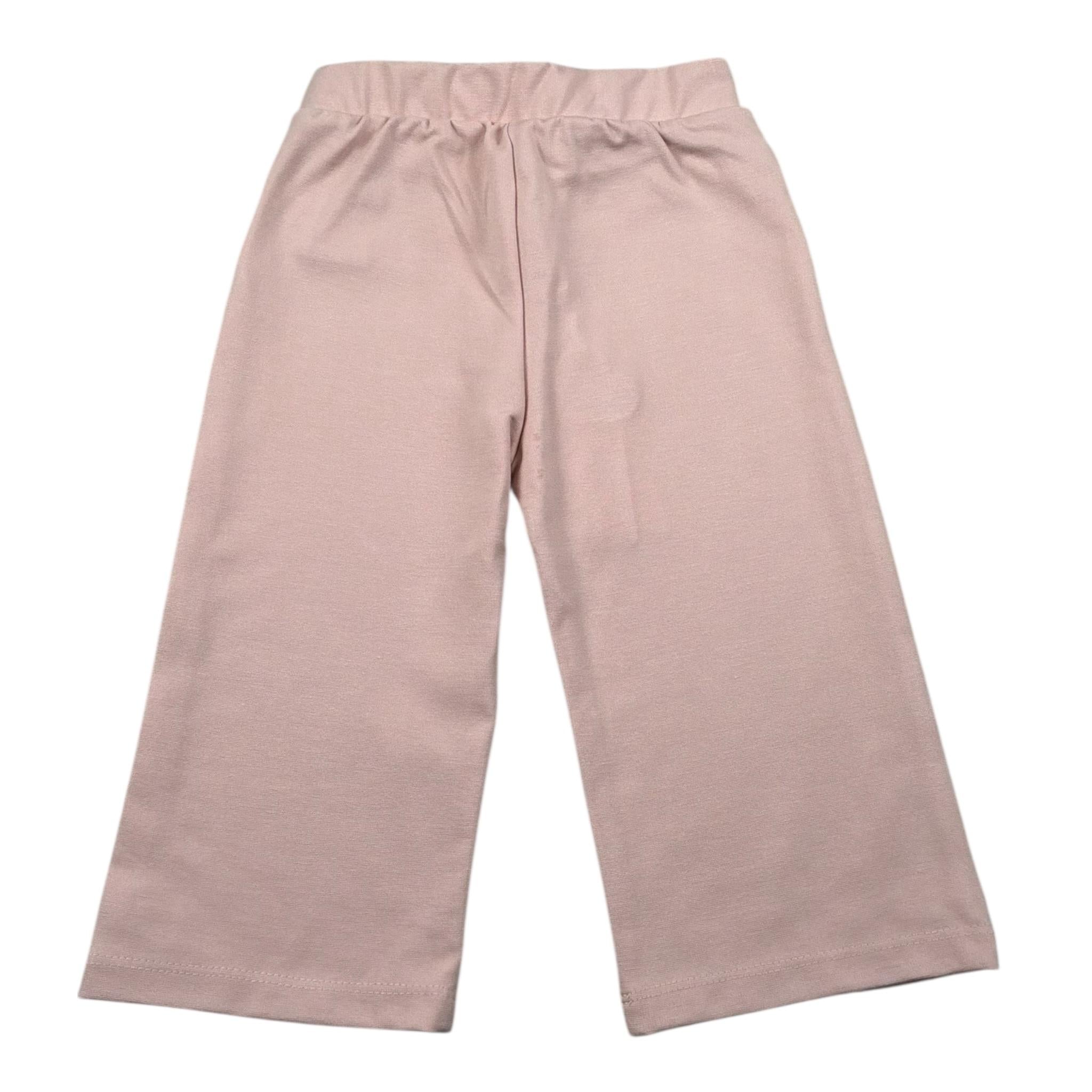 Please Pantalone Tinta Unita con Elastico In Vita per Neonata PE51172G73X ROSA PLEASE 