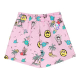 Barrow Kids Shorts Solid Color With Contrast Print Pink For Girls