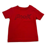 F**K T-Shirt Girocollo Tinta Unita con Stampa per Bambino FJ224210RSJ ROSSO F**K 