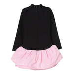 TWINSET abito manica lunga tinta unita con gonna in contrasto Nero per Bambina 242GJ2052X NERO TWINSET 