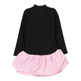 TWINSET abito manica lunga tinta unita con gonna in contrasto Nero per Bambina 242GJ2052X NERO TWINSET 