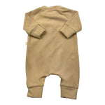 TEDDY E MINOU tutina tinta unita con stampa Sabbia per Neonato I23CP032M0130 SABBIA TEDDY E MINOU 