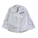 Daniele Alessandrini Plain Shirt With White Print For Newborn