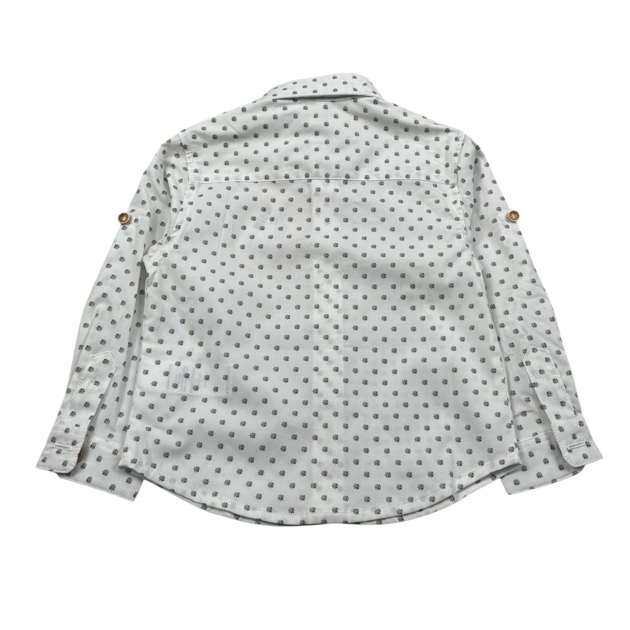 Pure Firenze Camicia Manica Lunga Fantasia A Righe per Neonato PC03177X BIANCO PURE FIRENZE 