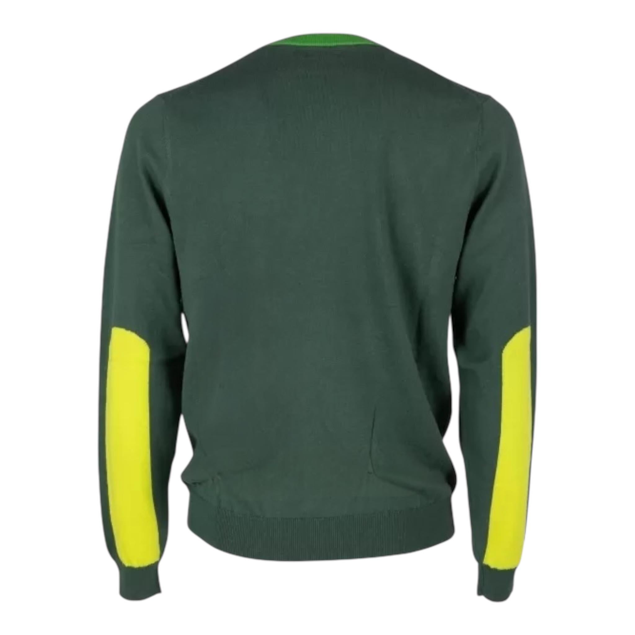SUN68 maglia girocollo tinta unita con ricamo logo Verde per Bambino K44330J VERDE SUN68 