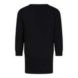 MOSCHINO abito manica lunga tinta unita con stampa in contrasto Nero per Bambina HDV0FG NERO MOSCHINO 