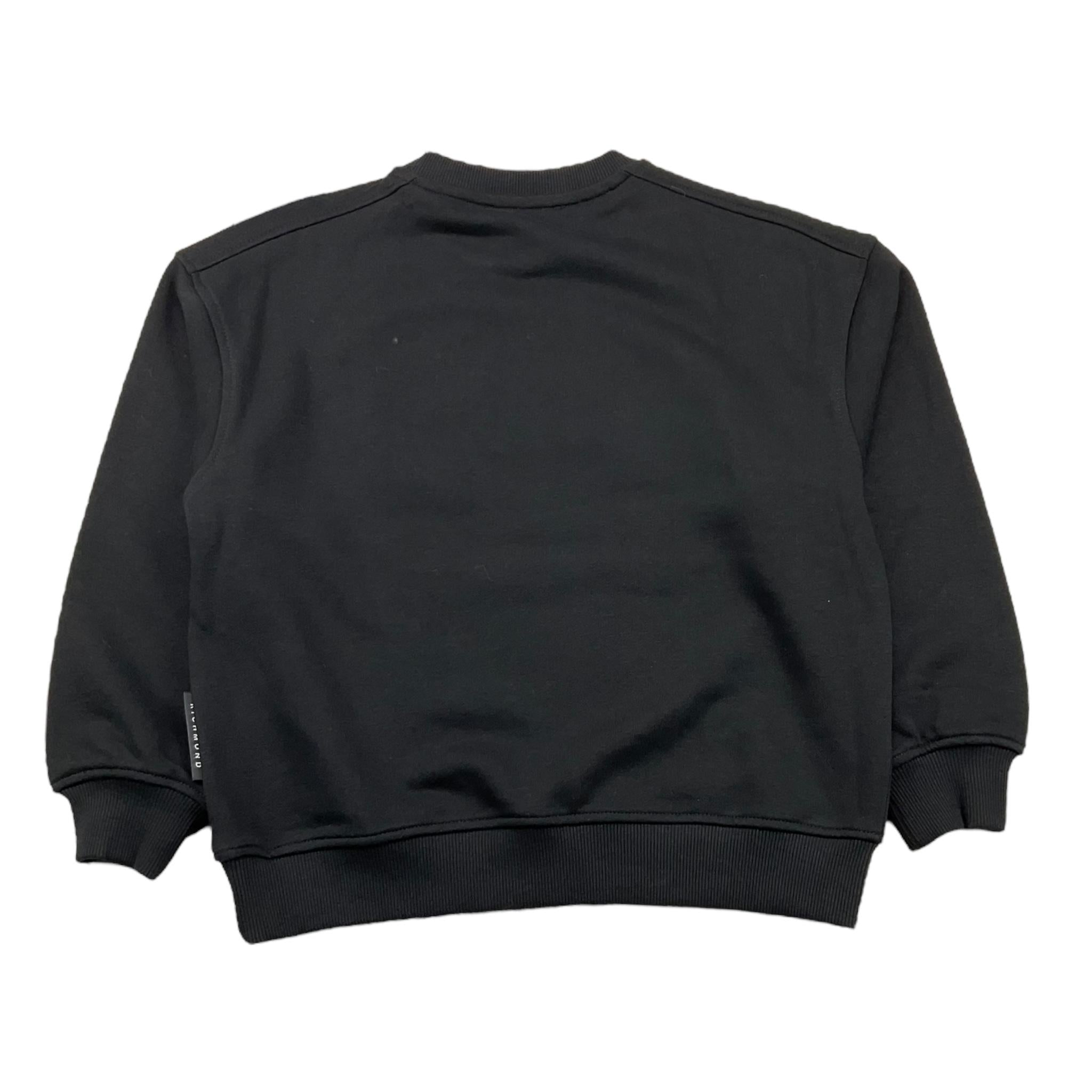 JOHN RICHMOND felpa chiusa girocollo tinta unita con stampa in contrasto Nero per Bambino RGA25035FE NERO JOHN RICHMOND 