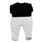 Elisabetta Franchi Tutina Biclore con Stampa per Neonata ENTU107 BIANCO/NERO ELISABETTA FRANCHI 