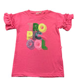 Billieblush Solid Color Half Sleeve Sequin Dress for Girls Pink