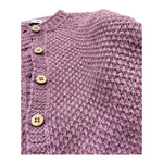 BABIDU cardigan tinta unita con bottoni in contrasto Viola per Neonata 60683 VIOLA BABIDU 