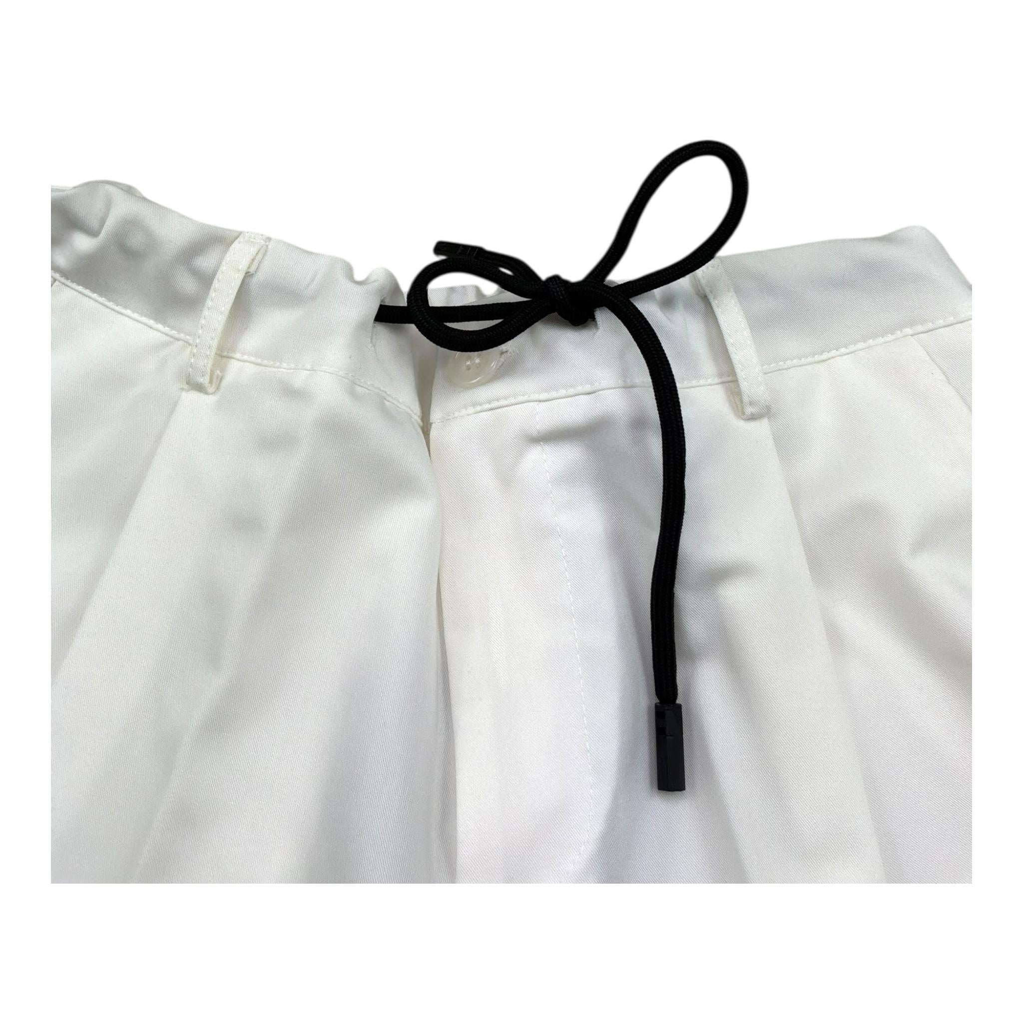 Make Bermuda Tinta Unita con Elastico In Vita per Bambino MK934 BIANCO MAKE 