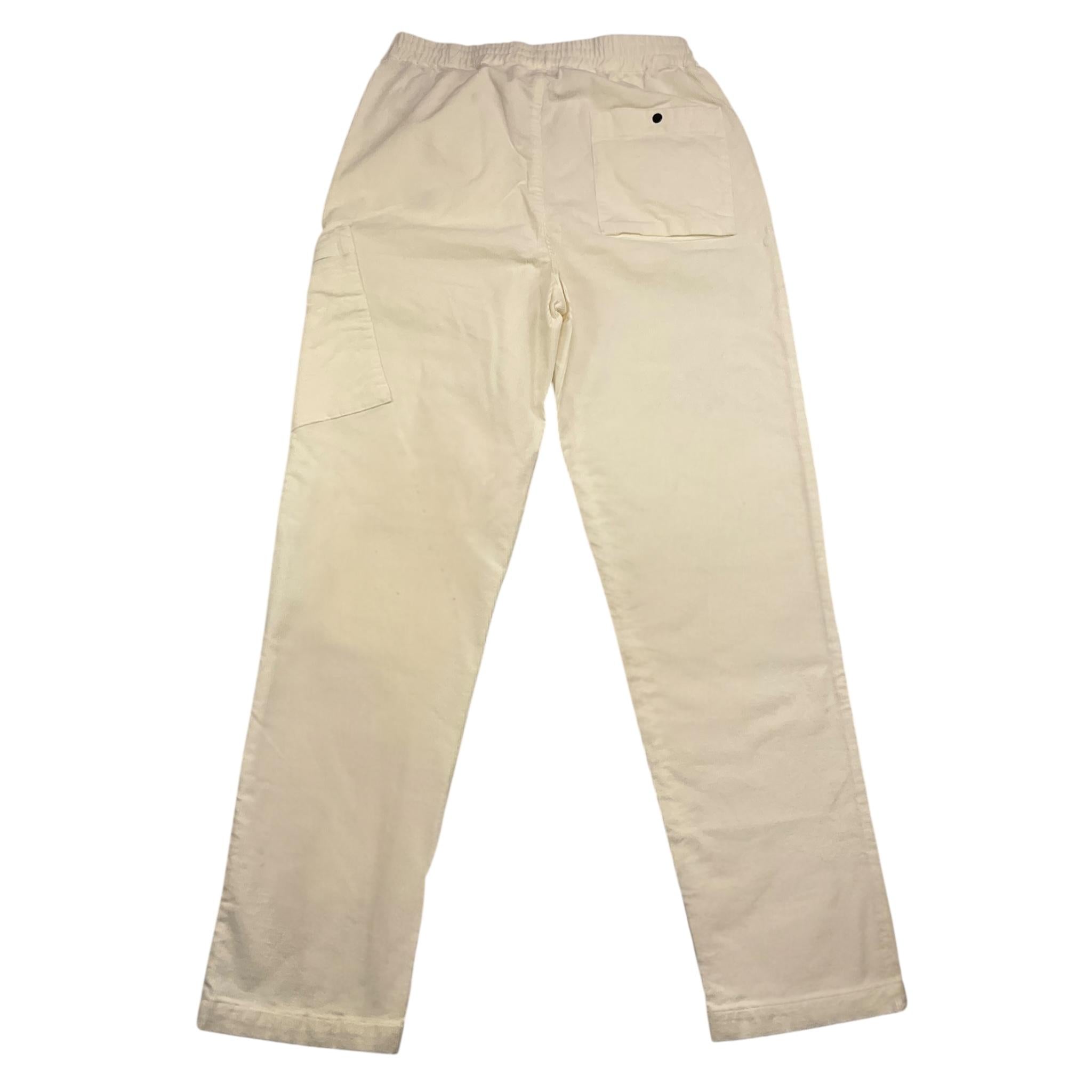 C.P. COMPANY pantalone tinta unita cn camoscio con elastico in vita Panna per Bambino CUP00IX PANNA C.P. COMPANY 