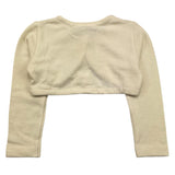Monnalisa Plain Cream Shrug for Girls