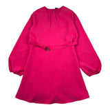 Pinko Abito Manica Lunga Tinta Unita con Cinturno per Bambina F3PIJGDR185 FUXIA PINKO 
