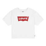 Levi'S T-Shirt Girocollo Tinta Unita con Logo per Bambina 3E0220 BIANCO LEVI'S 
