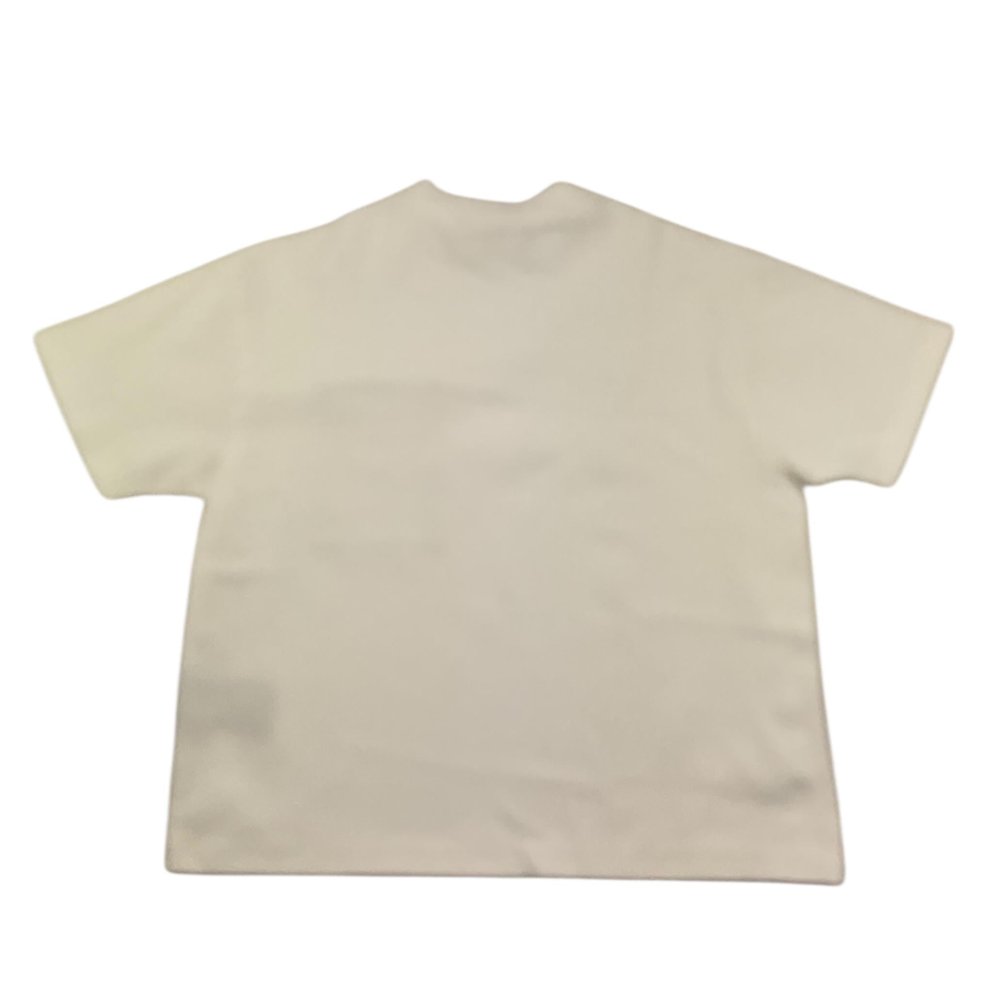 Yes London T-Shirt Girocollo Tinta Unita con Taschino per Bambino TSHTT PANNA YES LONDON 