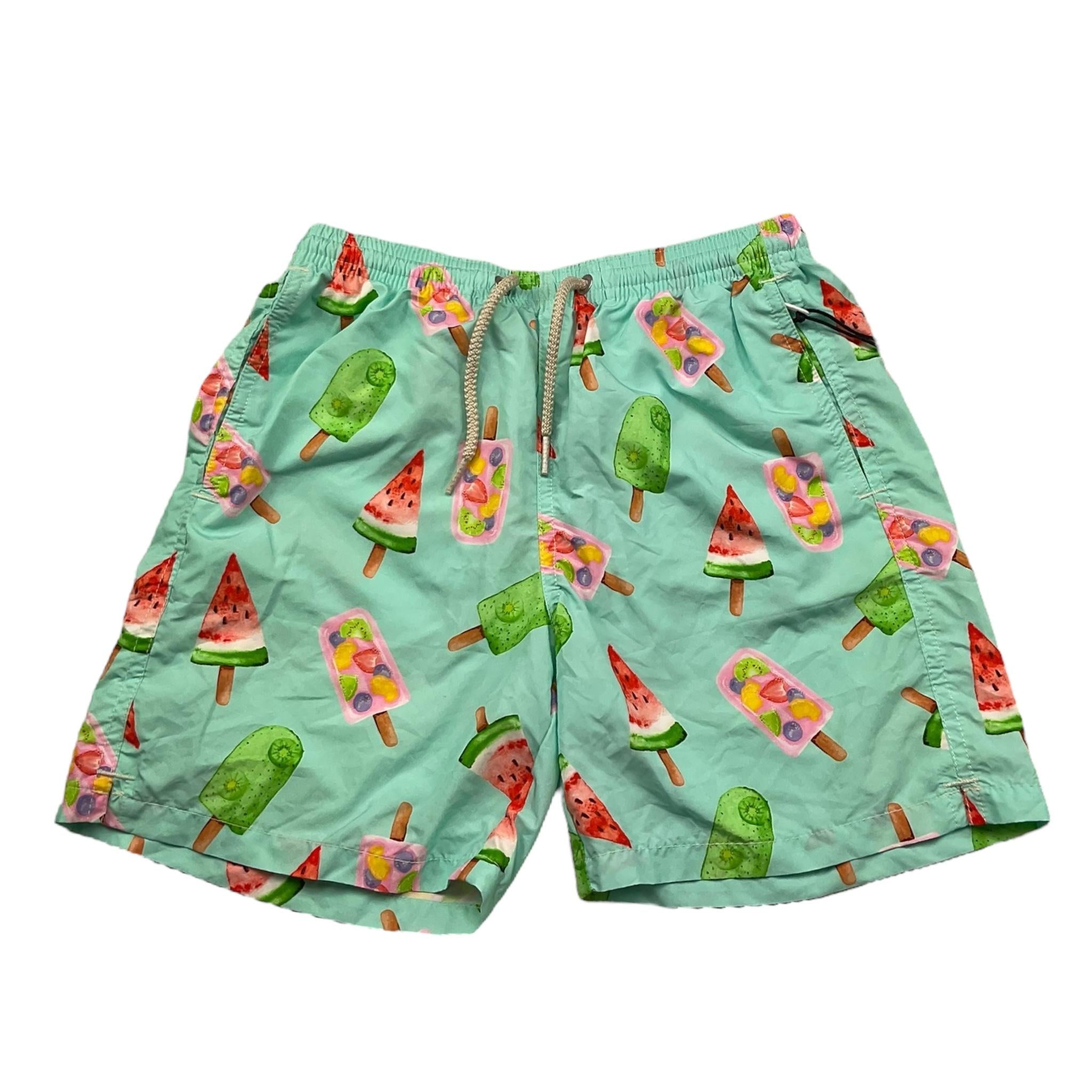 Saint Barth Costume Tinta Unita con Stampe per Bambino 1774F VERDE ACQUA SAINT BARTH 