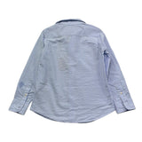 Saint Barth Camicia Bicolore con Fantasia A Righe per Bambino 00867L BIANCO/AZZURRO SAINT BARTH 