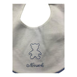 NINNAOH bavetta tinta unita con stampa Bianco per Neonato IE17206 BIANCO NINNAOH 