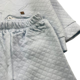 CALAMARO completo 2pz tinta unita felpa-pantalone Azzurro per Neonata 11094 AZZURRO CALAMARO 