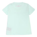 John Richmond T-Shirt Girocollo tinta unita con Stampa Verde Acqua per Neonata RIP25002TSS VERDE ACQUA JOHN RICHMOND 