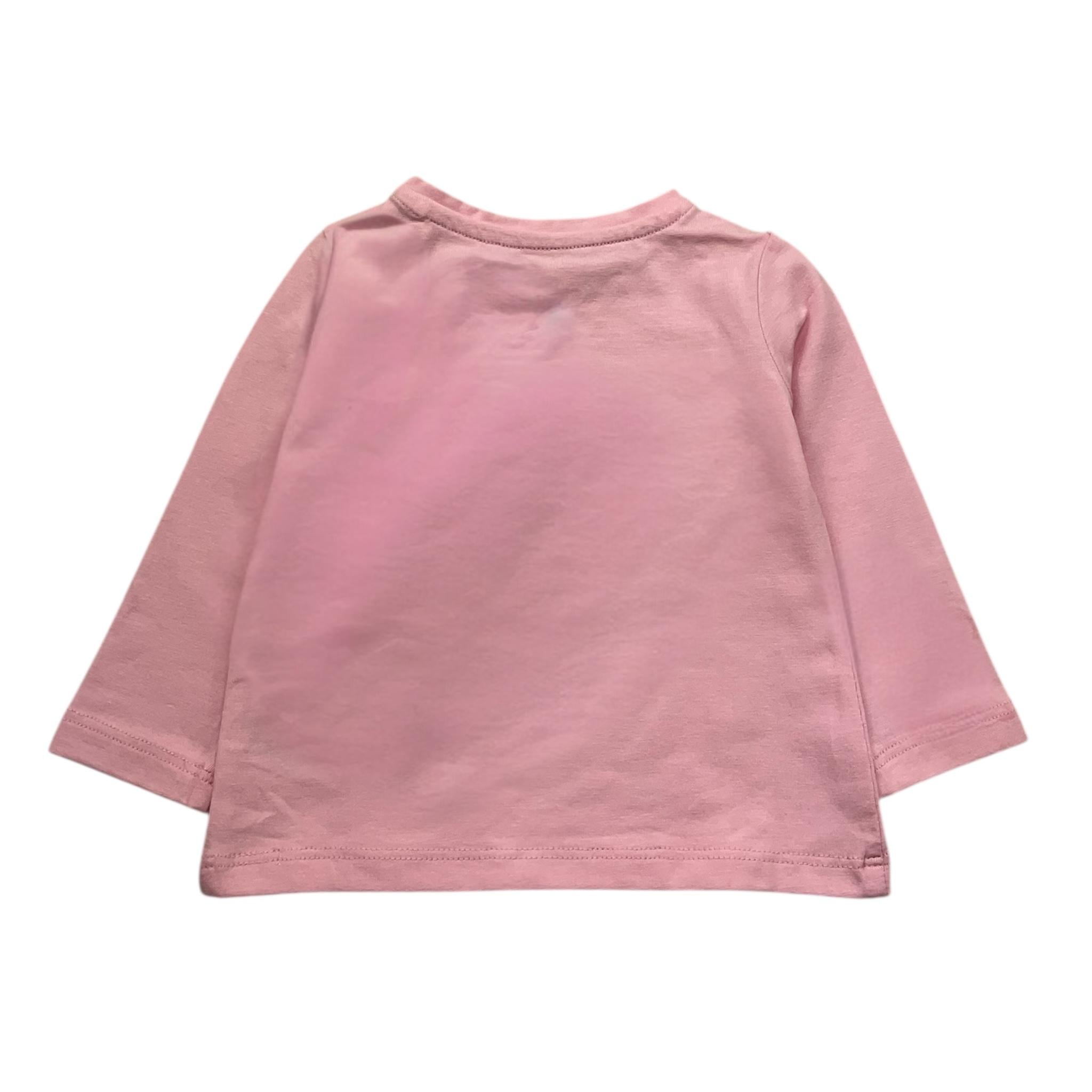 Guess Shirt Girocollo Tinta Unita con Logo per Neonata A5RI01K6YW4 ROSA GUESS 