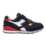 Diadora Tricolore Sneakers with Blue Laces for Kids