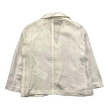 Le Bebe' Single Breasted Plain Jacket White For Boys