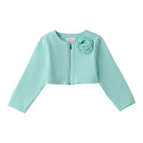 Sarabanda Coprispalle Tinta Unita con Zip per Bambina 0B354 VERDE ACQUA SARABANDA 