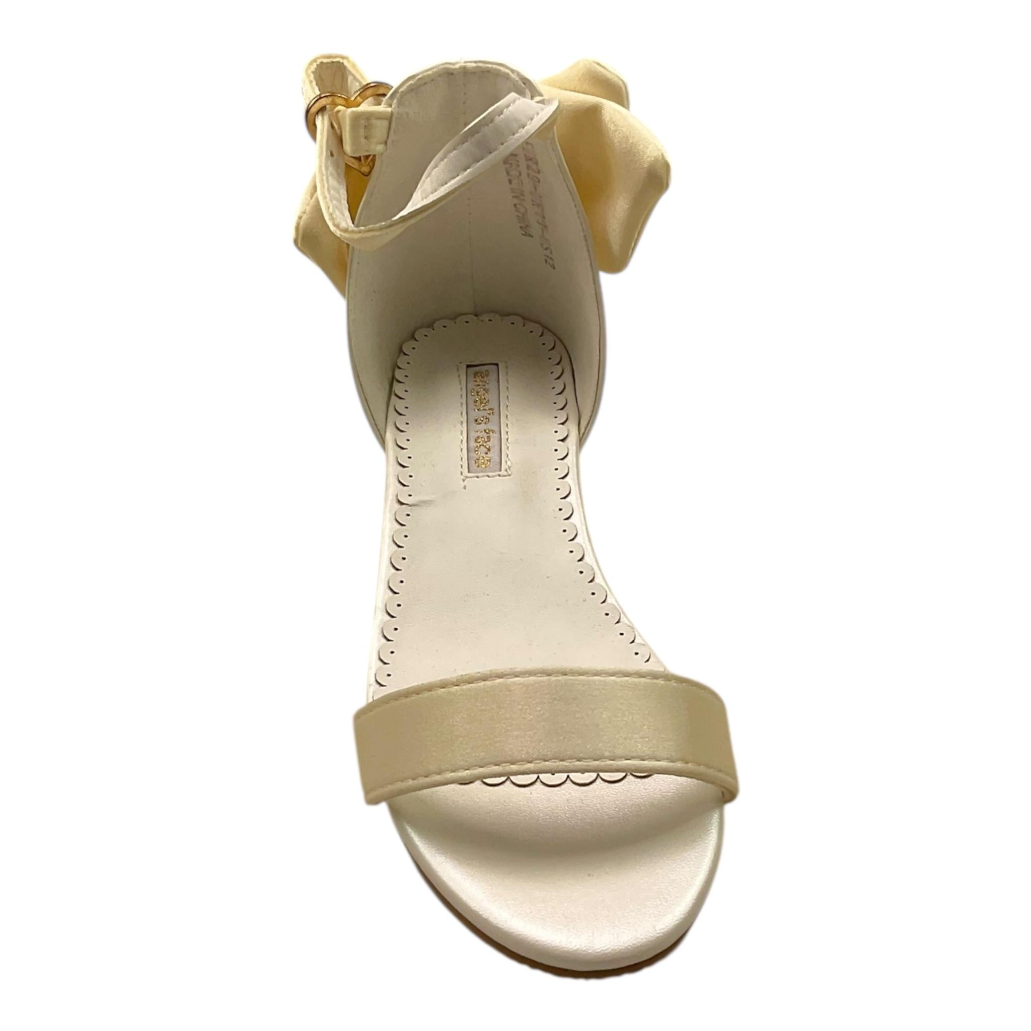 Angel'S Face Sandali Tinta Unita con Fiocco per Bambina ELSA HEELS AVORIO ANGEL'S FACE 