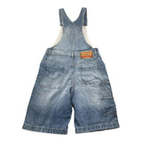 Diesel Denim Overalls Solid Color Bermuda Model Blue For Boys