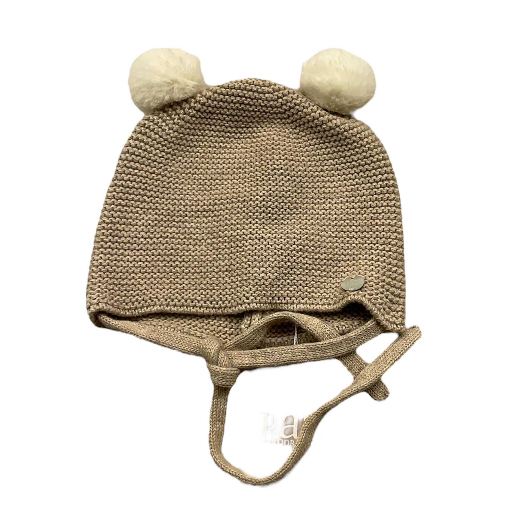 PAZ RODRIGUEZ cappello tinta unita cn pon pon Beige per Neonato 040121187 BEIGE PAZ RODRIGUEZ 