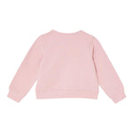 LIU JO felpa chiusa girocollo tinta unita con stampa logo Rosa per Neonata KF4060NX ROSA LIU JO 