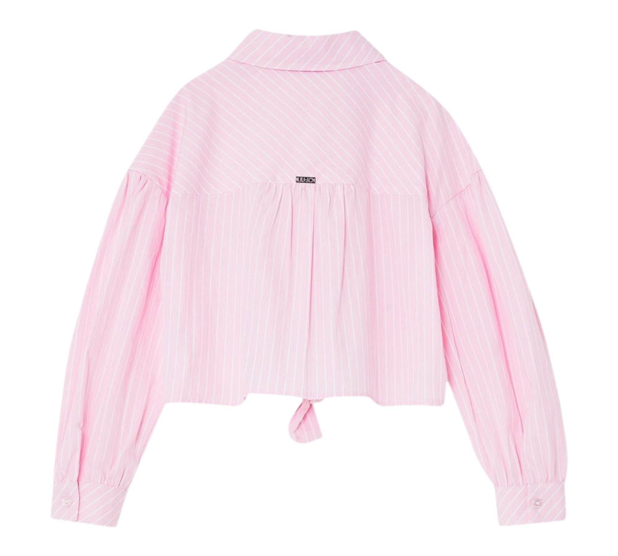 Liu Jo Camicia Manica Lunga Tinta Unita per Bambina GA3153 ROSA LIU JO 