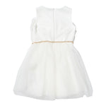 MISS BLUMARINE abito giromanica tinta unita cn cinturino Panna per Neonata IA3115 PANNA MISS BLUMARINE 