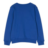 KENZO felpa chiusa girocollo tinta unita cn logo Blu per Bambino K25849 BLU KENZO 