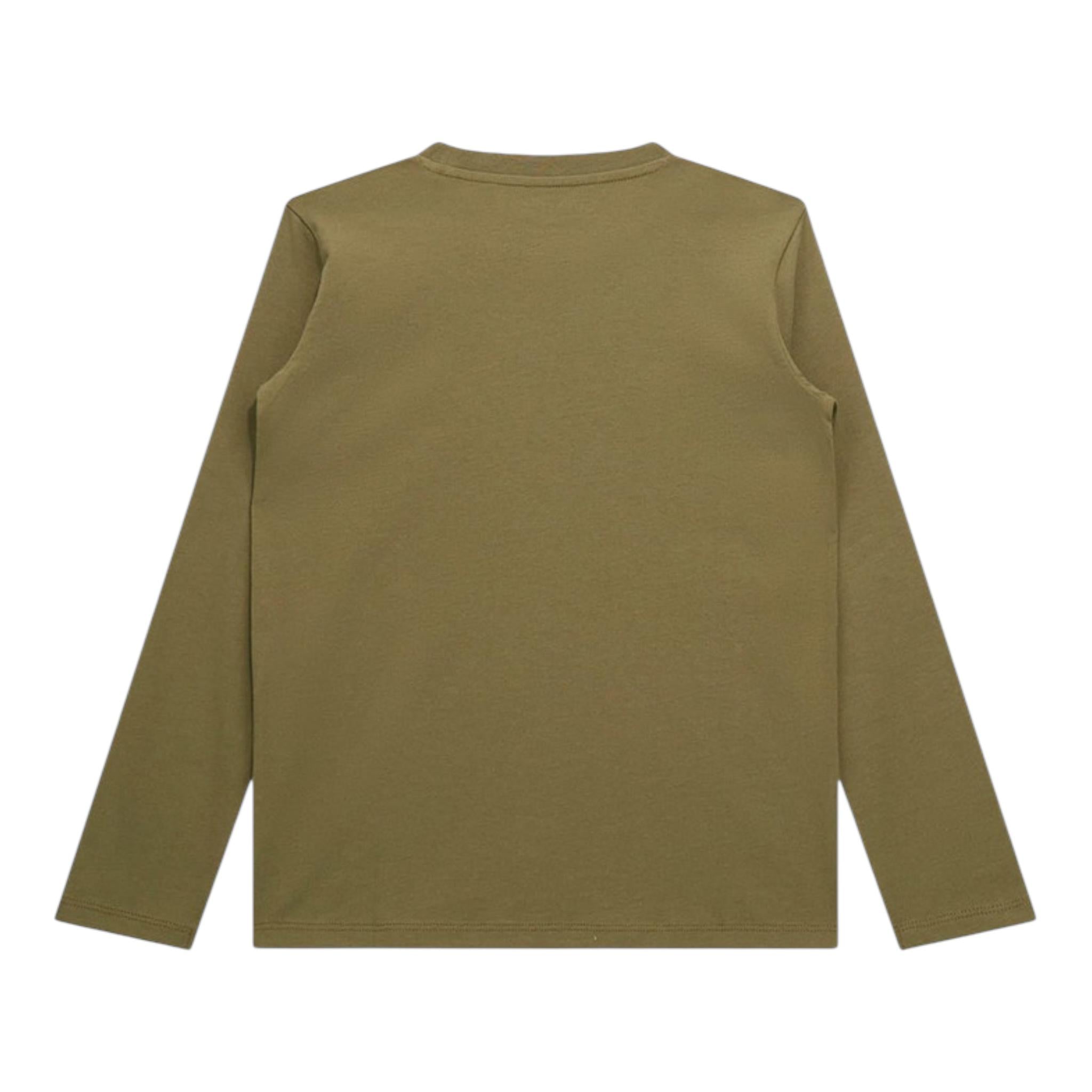 GUESS shirt girocollo tinta unita con logo Verde per Bambina L4YI21K8HM4 VERDE GUESS 